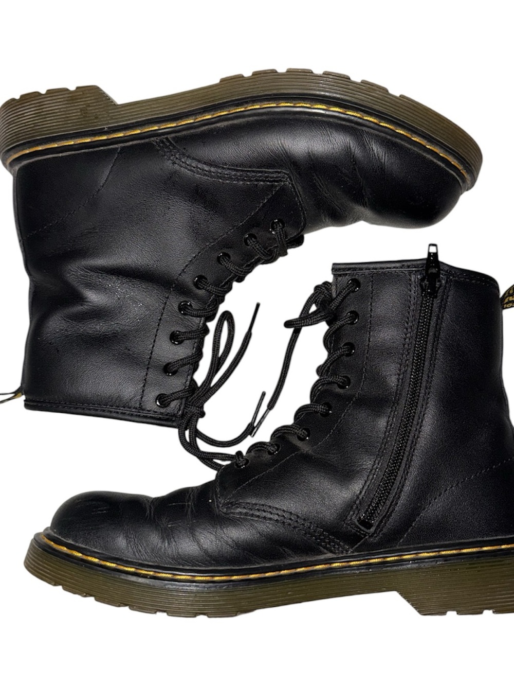 Dr. Martens Youth Softy T Leather Lace Up Boots 1460Y Size US Girls 7/Boys 6